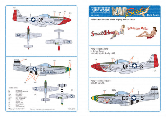 Kits-World KW132127 1:32 North-American P-51D Mustang