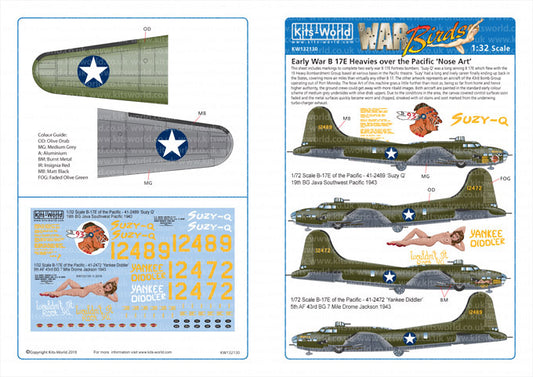 Kits-World KW132130 1:32 Boeing B-17E Flying Fortress