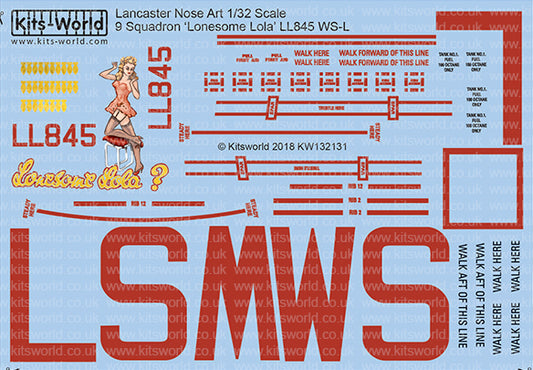 Kits-World KW132131 1:32 Avro Lancaster B.Mk.I