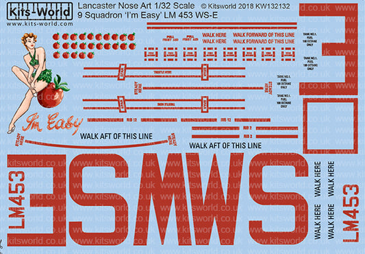 Kits-World KW132132 1:32 Avro Lancaster Bomber B.Mk.I