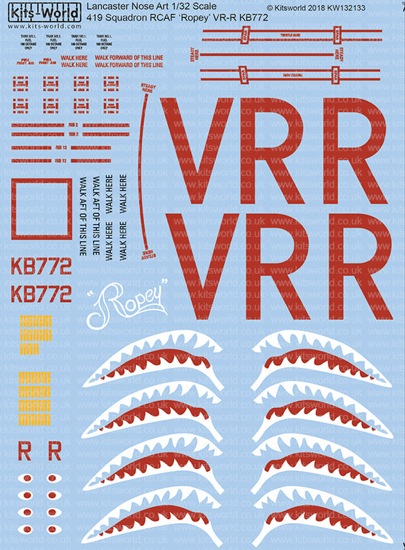 Kits-World KW132133 1:32 Avro Lancaster B Mk.X