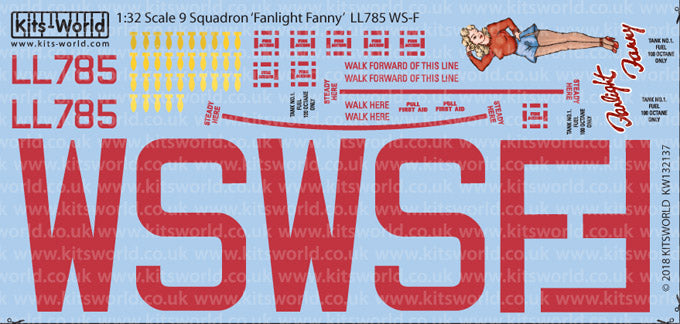 Kits-World KW132137B 1:32 Avro Lancaster B.I/III 'Fanlight Fanny'