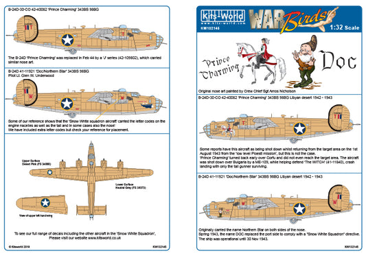 Kits-World KW132145 1:32 Consolidated B-24D Liberator