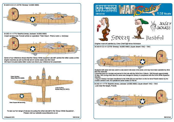 Kits-World KW132146 1:32 Consolidated B-24D Liberator