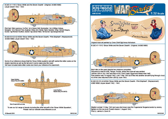 Kits-World KW132148 1:32 Consolidated B-24D Liberator