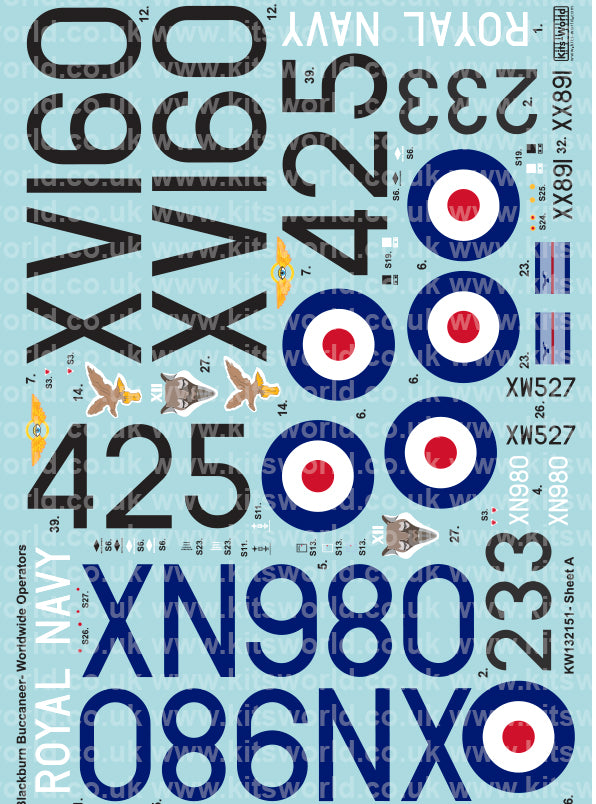 Kits-World KW132151 1:32 Blackburn Buccaneers RAF and other Operators