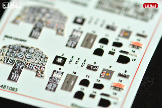 Kits-World 3D1481083 1:48 Full Colour 3D Decals - Northrop T-38A Talon Cockpit Instrument Panel
