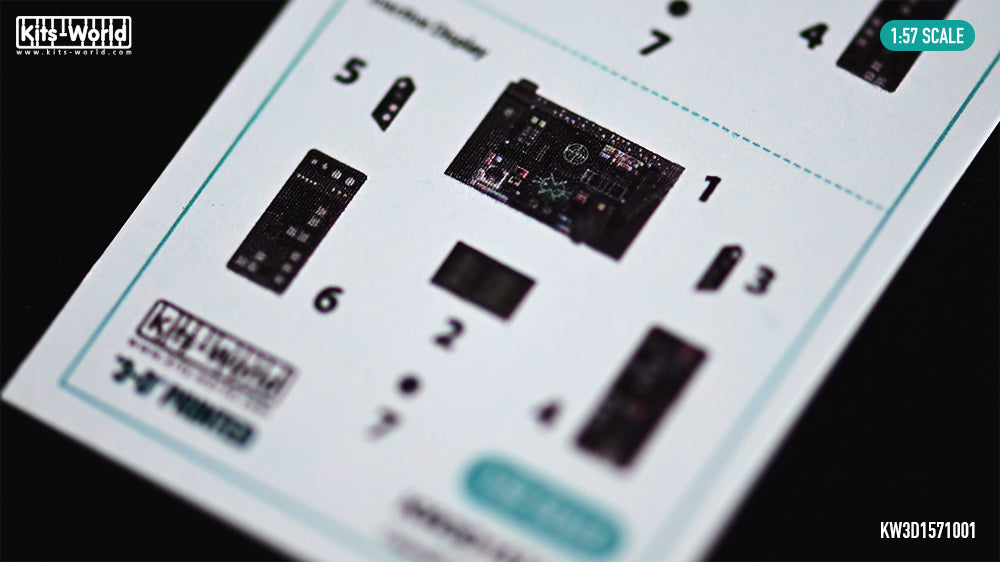 Kits-World KW3D1571001 1:57 X-Wing Fighter 3D-Printed cockpit instruments