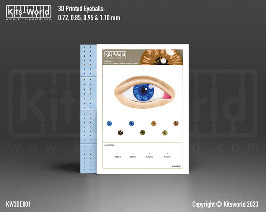 Kits-World 3DE001 Full Colour 3D Decals - 336 Human Eyeballs