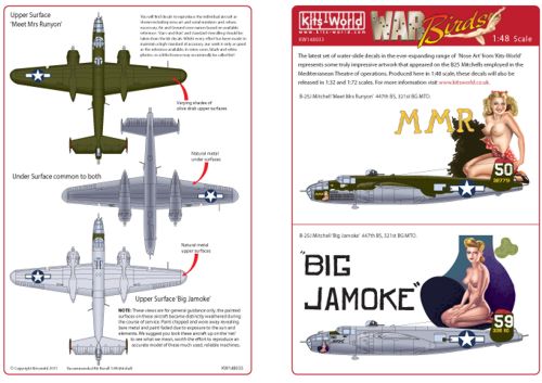 Kits-World KW148033 1:48 North-American B-25J Mitchell