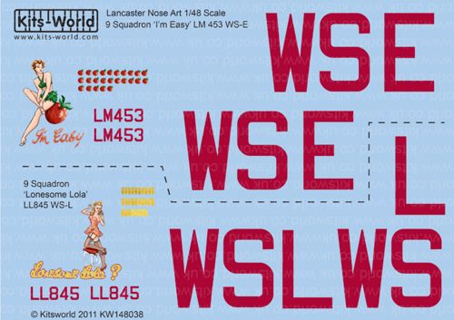 Kits-World KW148038 1:48 Avro Lancaster B.I/III