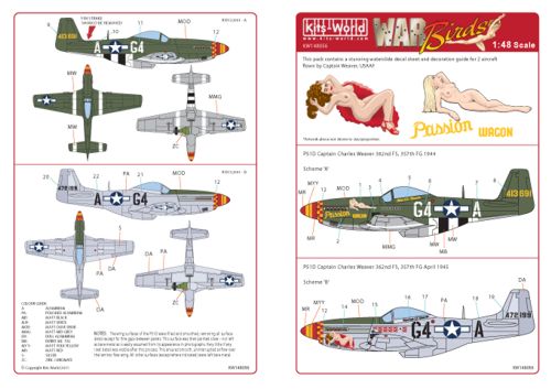 Kits-World KW148056 1:48 North-American P-51 Mustang