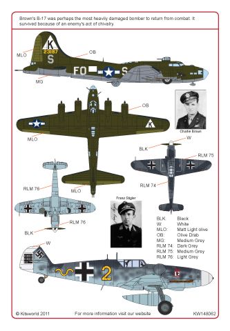 Kits-World KW148062 1:48 Boeing B-17F Flying Fortress