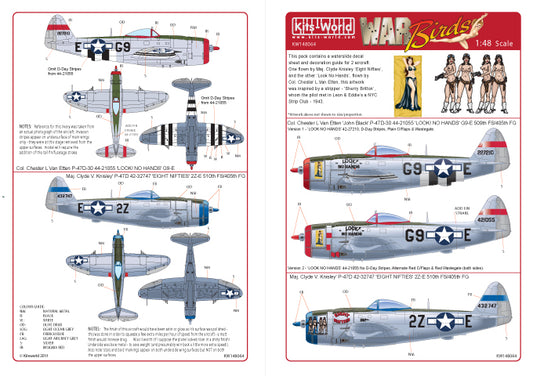 Kits-World KW148064 1:48 Republic P-47D Thunderbolt Eight Nifties