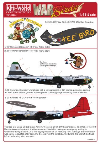 Kits-World KW148074 1:48 Boeing B-29A Superfortress
