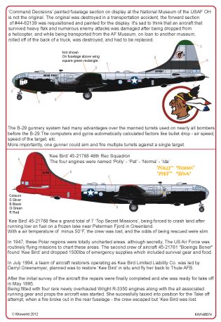 Kits-World KW148074 1:48 Boeing B-29A Superfortress