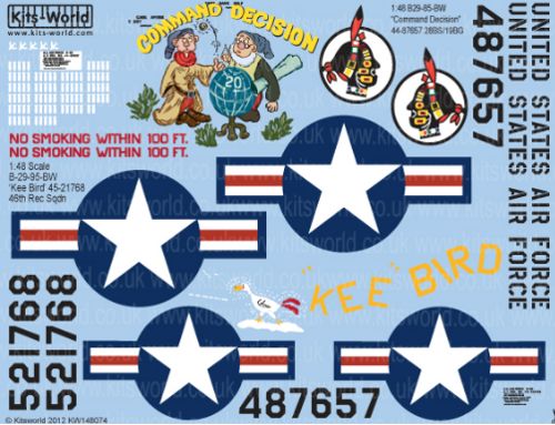 Kits-World KW148074 1:48 Boeing B-29A Superfortress