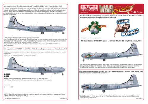 Kits-World KW148075 1:48 Boeing B-29A Superfortress