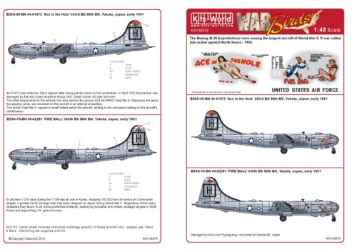 Kits-World KW148076 1:48 Boeing B-29A Superfortress