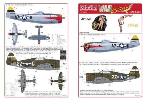 Kits-World KW148079 1:48 Republic P-47D Thunderbolt