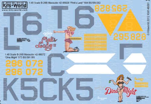 Kits-World KW148081 1:48 Martin B-26B Marauder