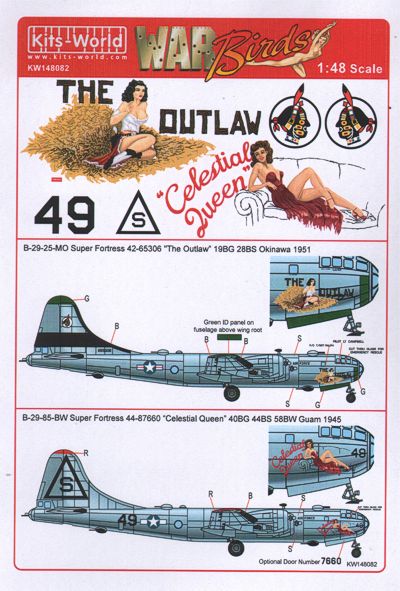 Kits-World KW148082 1:48 Boeing B-29A Super Fortress