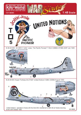 Kits-World KW148083 1:48 Boeing B-29A Superfortress