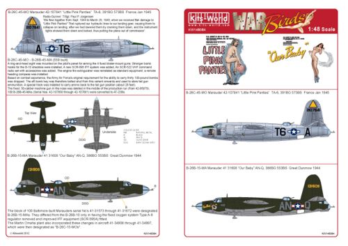 Kits-World KW148084 1:48 Martin B-26C Marauder