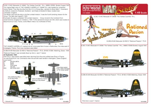 Kits-World KW148085 1:48 Martin B-26C Marauder