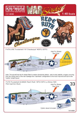 Kits-World KW148088 1:48 Republic P-47N Thunderbolt