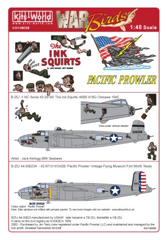 Kits-World KW148098 1:48 North-American B-25J Mitchell