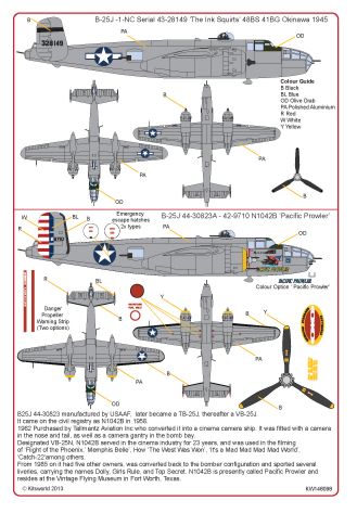 Kits-World KW148098 1:48 North-American B-25J Mitchell