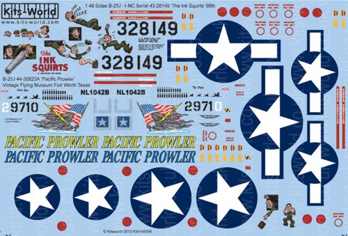 Kits-World KW148098 1:48 North-American B-25J Mitchell