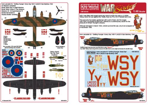 Kits-World KW148103 1:48 Avro Lancaster B.I/III