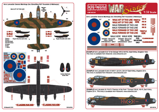 Kits-World KW148104 1:48 Avro Lancaster General Markings