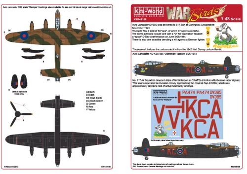 Kits-World KW148108 1:48 Avro Lancaster B.I/III