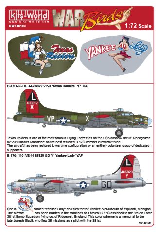 Kits-World KW148109 1:48 Boeing B-17G Flying Fortress