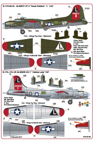 Kits-World KW148109 1:48 Boeing B-17G Flying Fortress