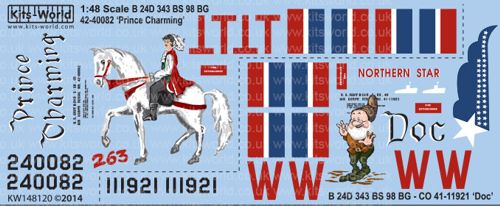 Kits-World KW148120 1:48 Consolidated B-24D Liberator