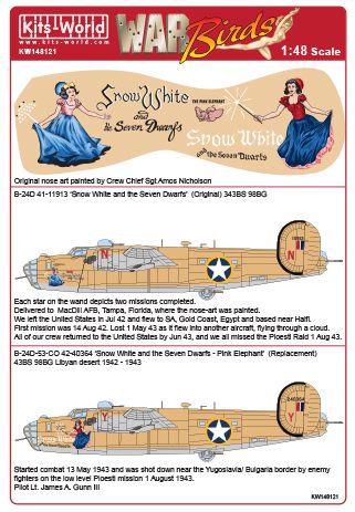 Kits-World KW148121 1:48 Consolidated B-24D Liberator