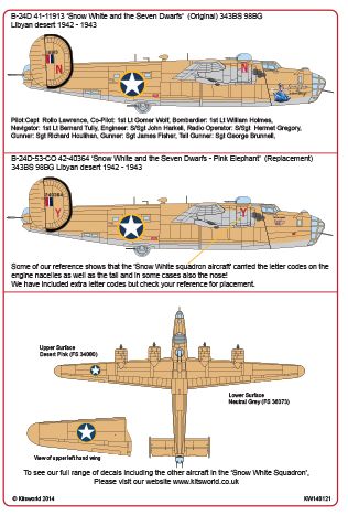 Kits-World KW148121 1:48 Consolidated B-24D Liberator