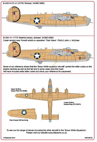 Kits-World KW148122 1:48 Consolidated B-24D Liberator