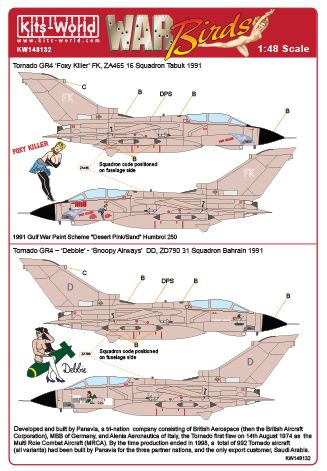 Kits-World KW148132 1:48 Desert Storm Panavia Tornado GR.1B-GR.4