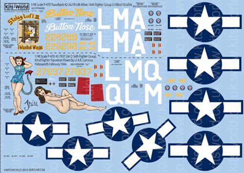 Kits-World KW148134 1:48 Republic P-47D Thunderbolt