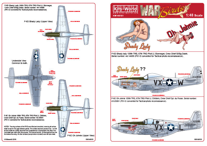 Kits-World KW148151 1:48 North-American Mustang P-5/F-6D