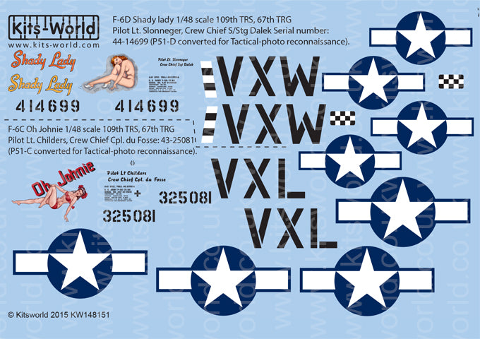 Kits-World KW148151 1:48 North-American Mustang P-5/F-6D