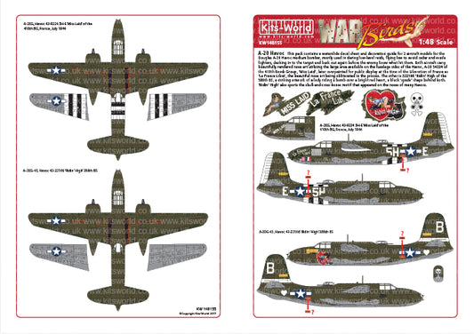 Kits-World KW148155 1:48 Douglas A-20 Havocs