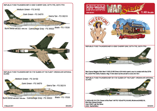 Kits-World KW148161 1:48 Republic F-105D Thunderchief