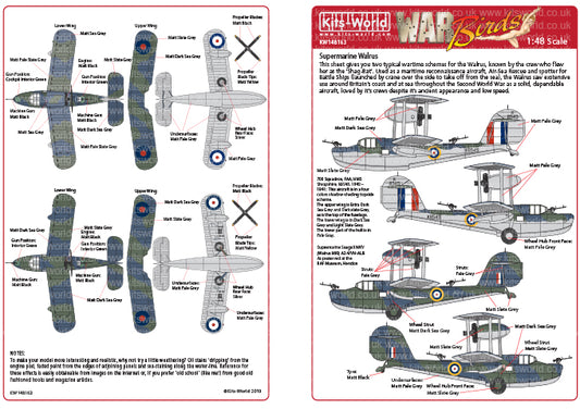 Kits-World KW148163 1:48 Supermarine Walrus
