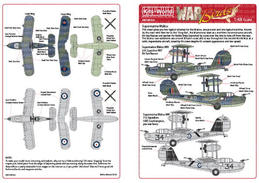 Kits-World KW148164 1:48 Supermarine Walrus